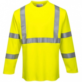 Portwest FR96 Flame Resistant FR Hi-Vis Long Sleeve T-Shirt 280g